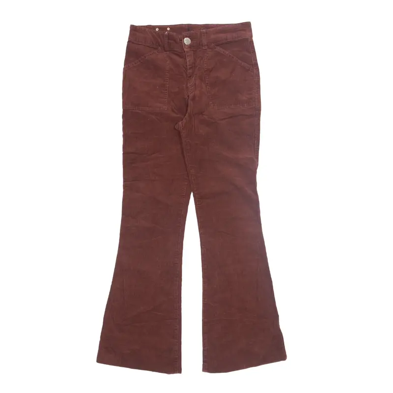 MAX&CO Corduroy Trousers Brown Regular Bootcut Womens W28 L29