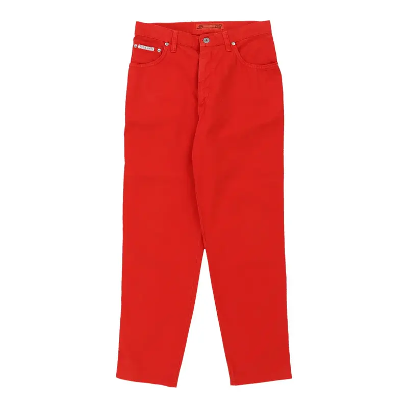 Krizia Trousers - 29W UK 10 Red Cotton | Size: UK 10