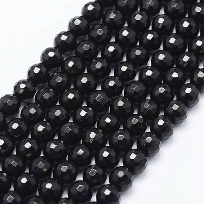 Natural Black Onyx Beads Strands