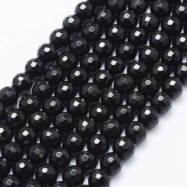Natural Black Onyx Beads Strands