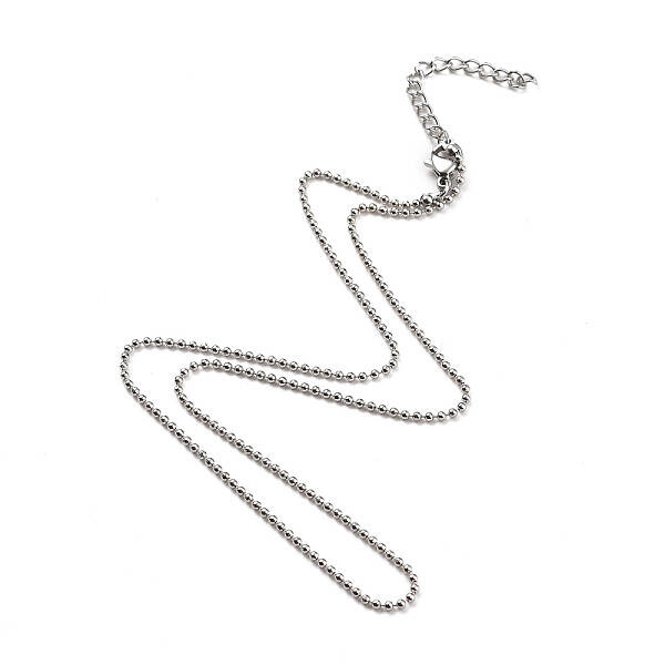 Non-Tarnish 304 Stainless Steel Ball Chain Necklaces