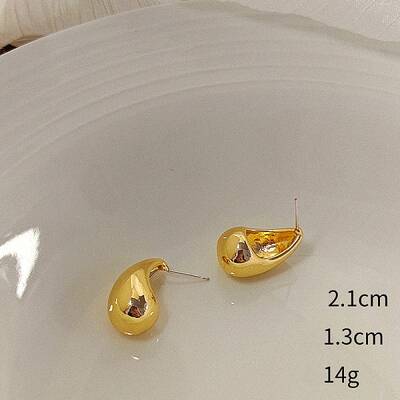 Teardrop Alloy Stud Earrings