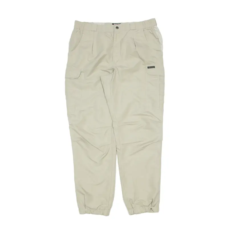CCS Big Pack Cargo Trousers Beige Relaxed Tapered Mens W34 L30