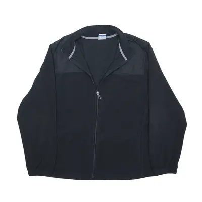 STARTER Fleece Jacket Black Mens L