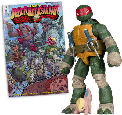 McFarlane Toys - Teenage Mutant Ninja Turtles - Page Punchers - Raphael 5 Action Figure with Comic (TMNT)