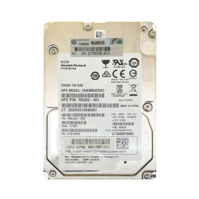 861782-001 HP 300GB 12Gb/s SAS 15000 2.5-inch Hard Drive