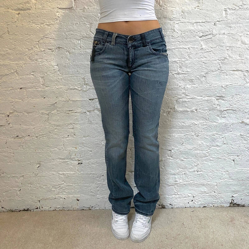 Miss Sixty Jeans - 34W UK 12 Blue Cotton