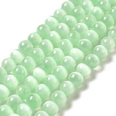 Natural Selenite Beads Strands