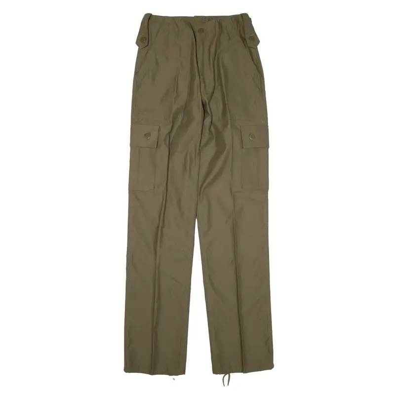 Cargo Trousers Green Regular Straight Womens W26 L31