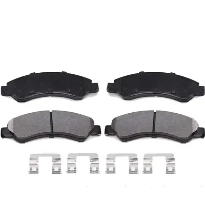Garvee Premium Ceramic Disc Front Brake Pads Set for 07-18 Escalade, 14-16 XTS, 07-13 Avalanche, 09-14 Express 1500, 05-18 Si...