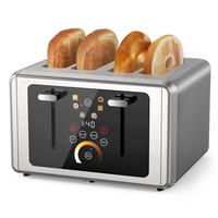 Toaster 2&4 Slice,Smart Touch Screen,Stainless Steel Digital Timer,6 Bread Types & 6 Shade Settings,1.5\
