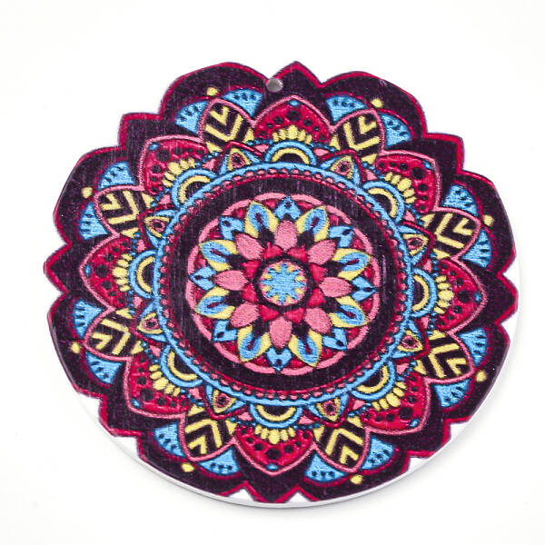 Printed Wooden Big Pendants