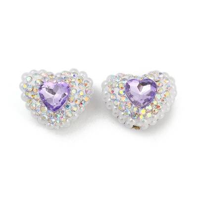 Polymer Clay Glass Rhinestone Beads