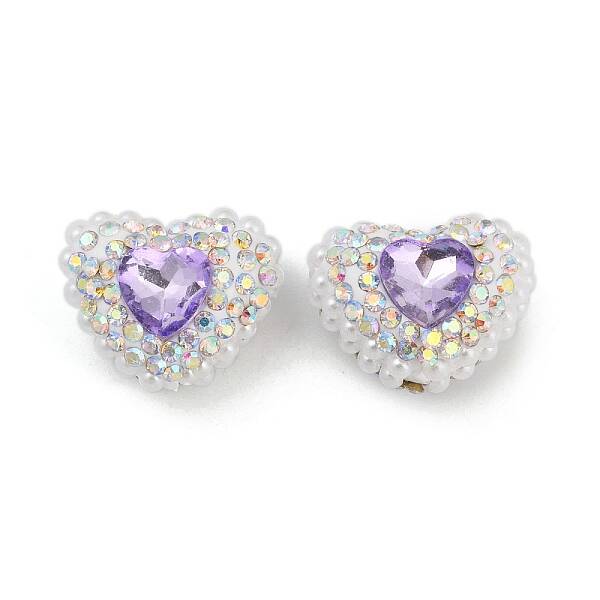 Polymer Clay Glass Rhinestone Beads