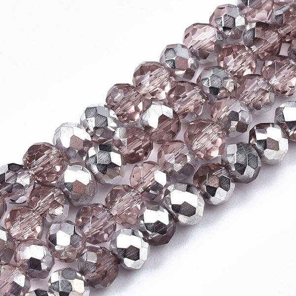 Electroplate Glass Bead Strands