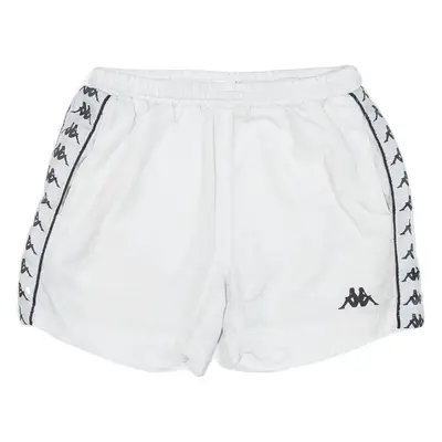 KAPPA Mesh Lining Mens Swimming Shorts White Relaxed S W28