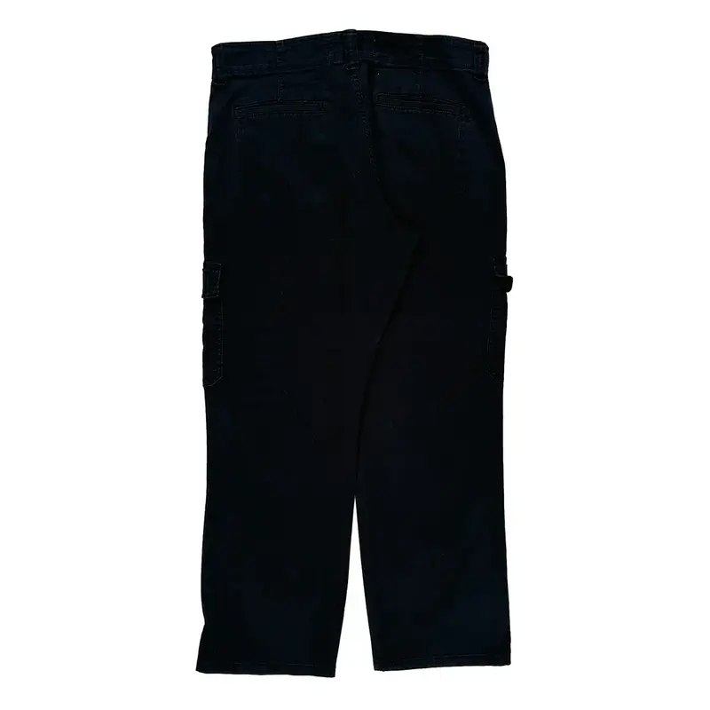 Wrangler Cargo Trousers - 34? Waist Black Cotton Blend