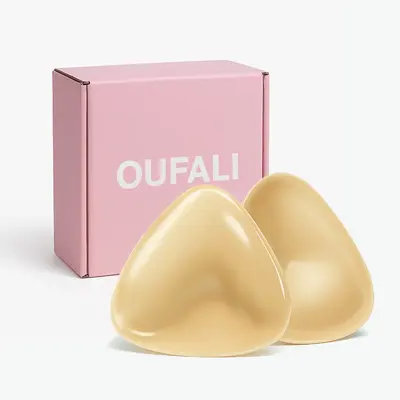 OUFALI Push Up Sticky Inserts Double-Sided Adhesive Ultra Boost Padding Inserts for Bikini Swimsuit Sports Strapless Bra