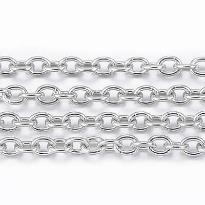 Non-Tarnish 3.28 Feet 304 Stainless Steel Cable Chains