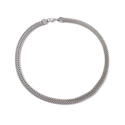Non-Tarnish 304 Stainless Steel Snake Chain Necklace with Lobster Claw Clasps for Men Women