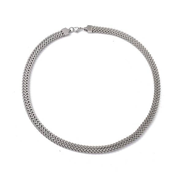 Non-Tarnish 304 Stainless Steel Snake Chain Necklace with Lobster Claw Clasps for Men Women
