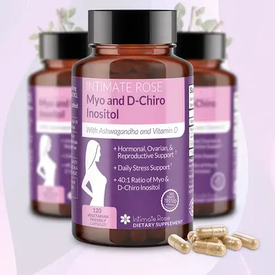Myo-Inositol & D-Chiro Inositol Supplement with Ashwagandha for Women & Vitamin D3