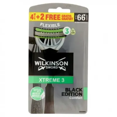 Wilkinson Xtreme 3 Black Edition 4+2 Disposable Razor