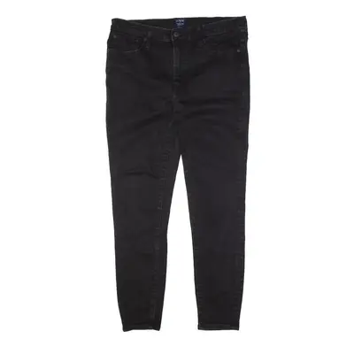 J.CREW Mid Rise Jeans Black Denim Slim Skinny Womens W31 L27