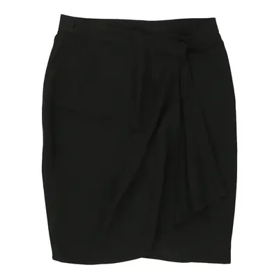 Cheap & Chic Moschino Midi Pencil Skirt - 32W UK 12 Black Acetate | Size: UK 12