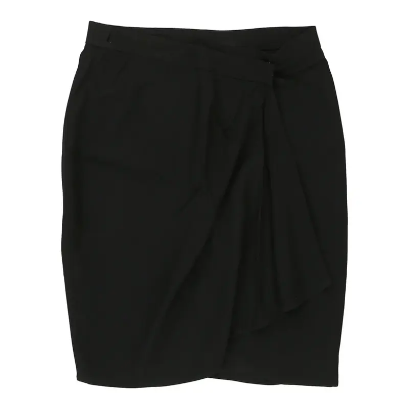 Cheap & Chic Moschino Midi Pencil Skirt - 32W UK 12 Black Acetate | Size: UK 12