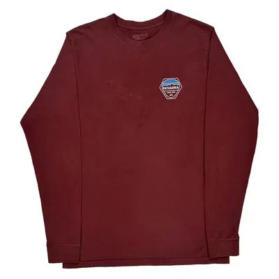 Patagonia Top - Small Burgundy Cotton Blend