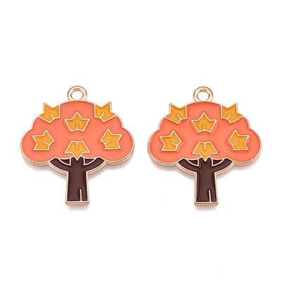Thanksgiving Day Theme Alloy Enamel Pendants