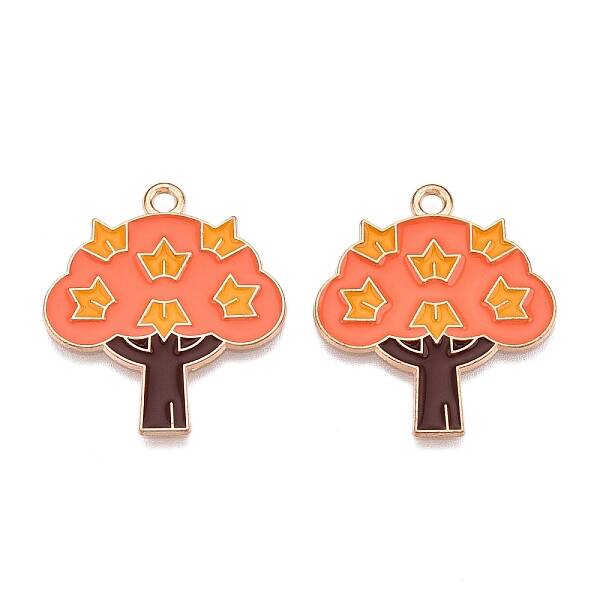Thanksgiving Day Theme Alloy Enamel Pendants