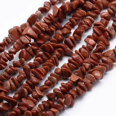 Synthetic Goldstone Beads Strands