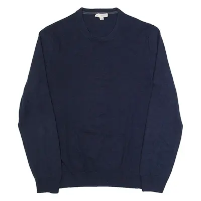 GAP Mens Jumper Blue Tight Knit Wool M