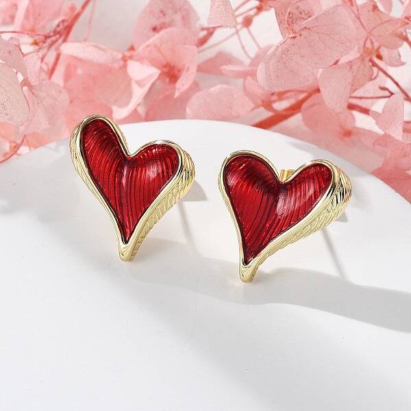 Brass Stud Earrings