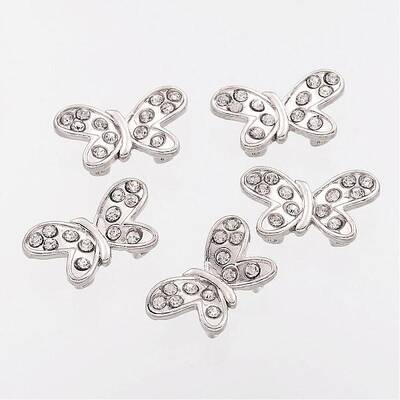 Alloy Rhinestone Multi-Strand Links
