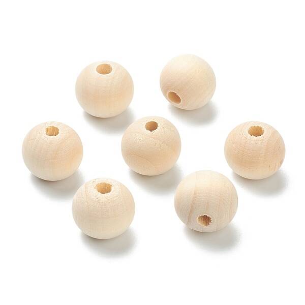 Natural Unfinished Wood Beads