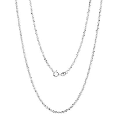 925 Sterling Silver Thin Dainty Link Chain Necklace for Women Men