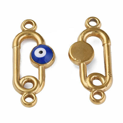 304 Stainless Steel Enamel Connector Charms