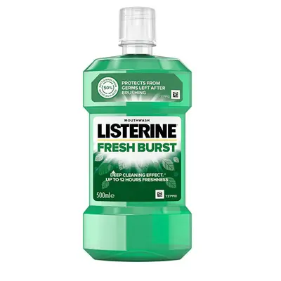 Listerine Fresh Burst Anti-Plaque Mouthwash - Volume: 500 ml