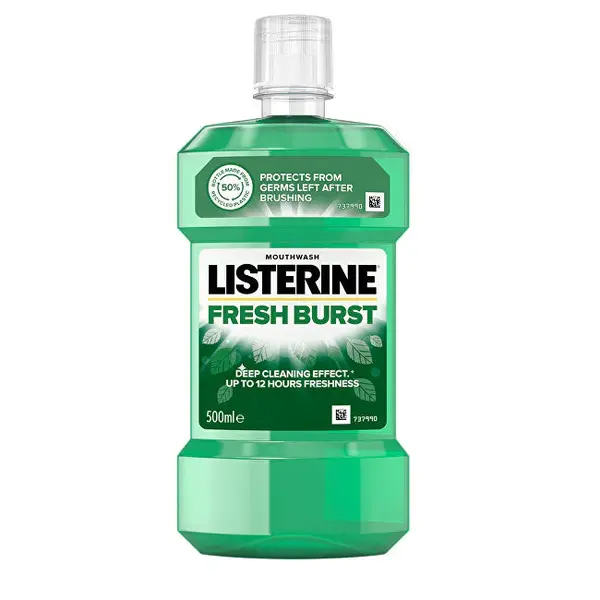 Listerine Fresh Burst Anti-Plaque Mouthwash - Volume: 500 ml