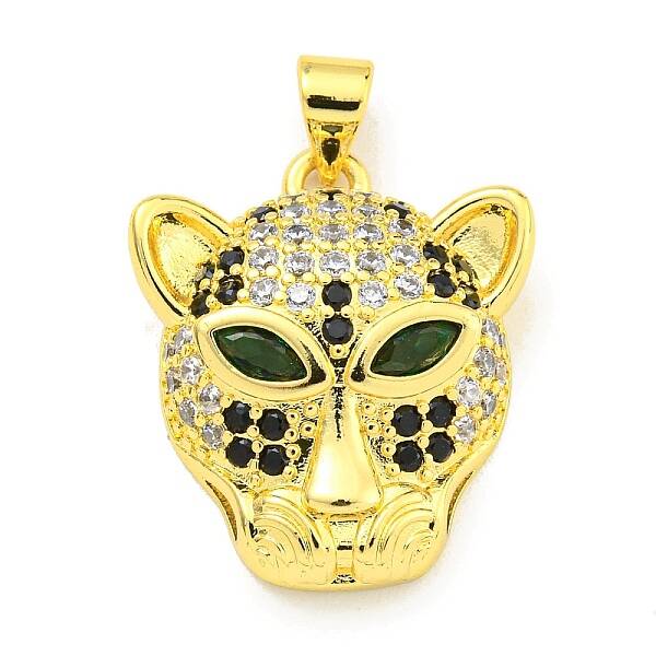 Brass Micro Pave Cubic Zirconia Pendants