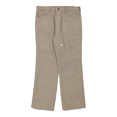 Wrangler Trousers - 35W 29L Beige Polyester
