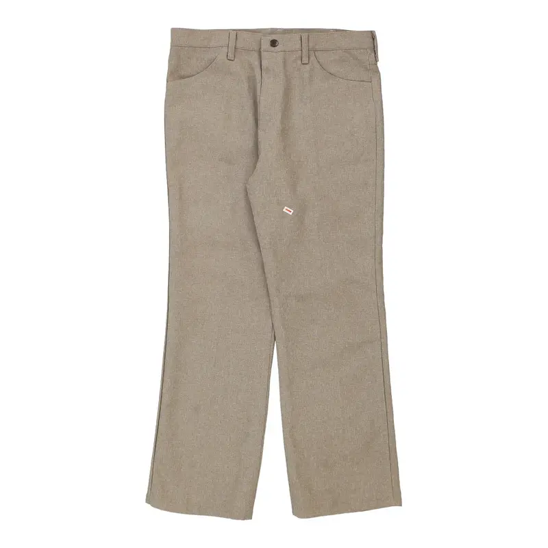 Wrangler Trousers - 35W 29L Beige Polyester