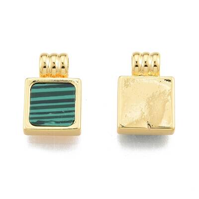 Synthetic Malachite Charms
