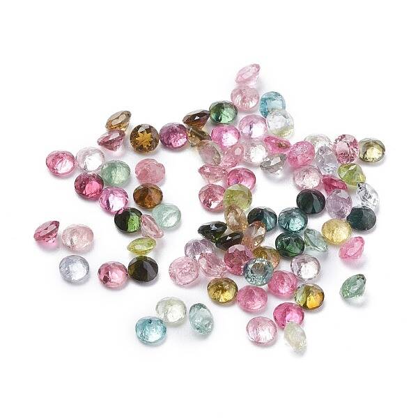 Faceted Natural Tourmaline Cabochons