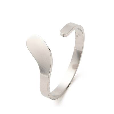 Non-Tarnish 304 Stainless Steel Open Cuff Rings