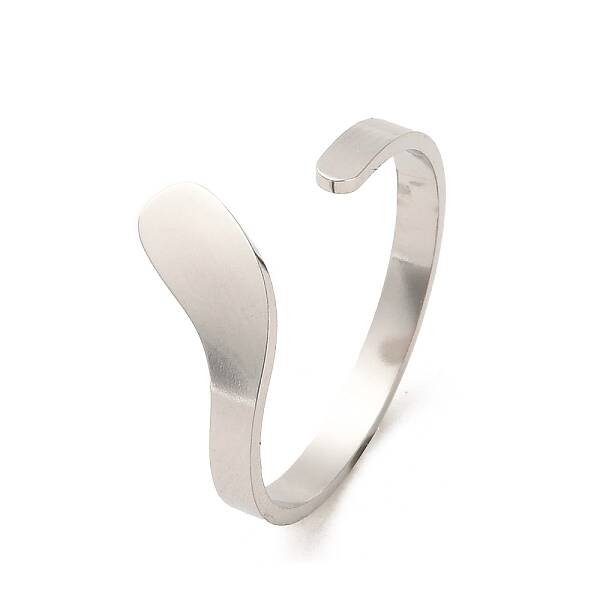 Non-Tarnish 304 Stainless Steel Open Cuff Rings
