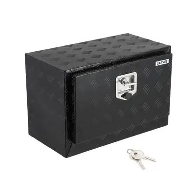 Garvee 24x14x16 Underbody Truck Tool Box - Heavy-Duty Aluminum Diamond Plate, Lockable Waterproof Design with T-Handle Lat...